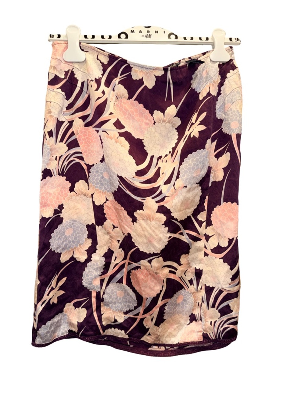 American Eagle Outfitters 💯 % SILK Plum Floral Print Top SIZE 4
